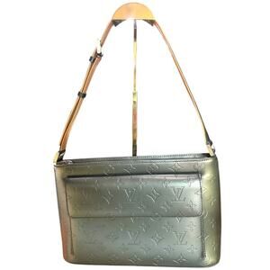 Louis Vuitton Allston handbag with shoulder strap in Grey with dust bag (18845)